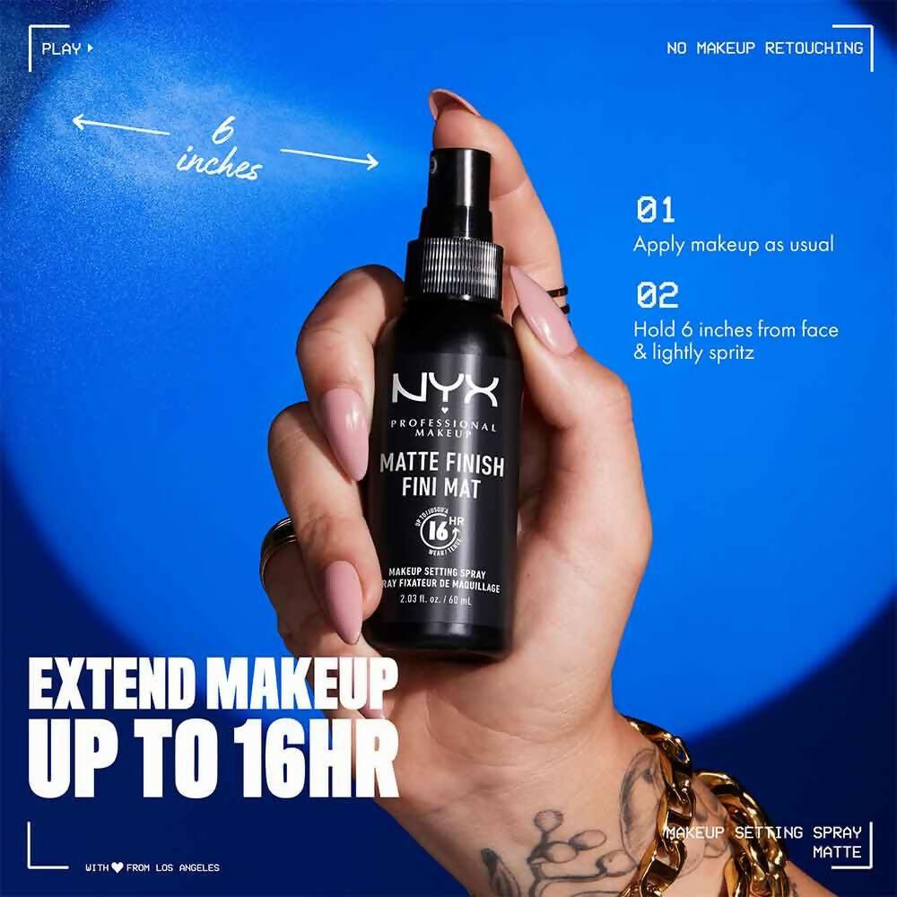 NYX Professional Makeup Up To 16HR Makeup Setting Spray Matte Finish