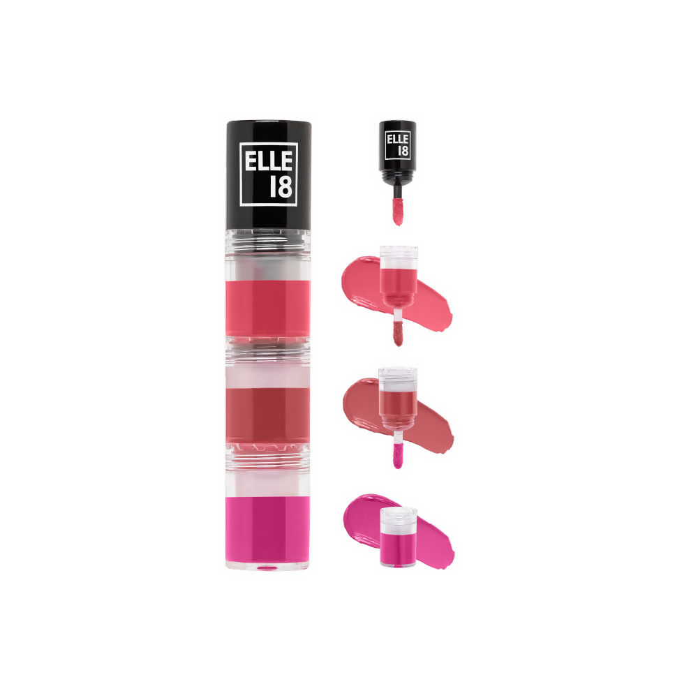 Elle 18 Lit Lip Stack Liquid Lipstick - Date Night
