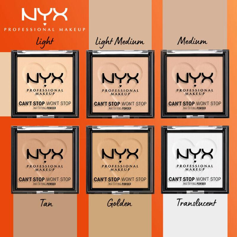 NYX Professional Makeup Can't Stop Won't Stop Mattifying Powder - Light Medium