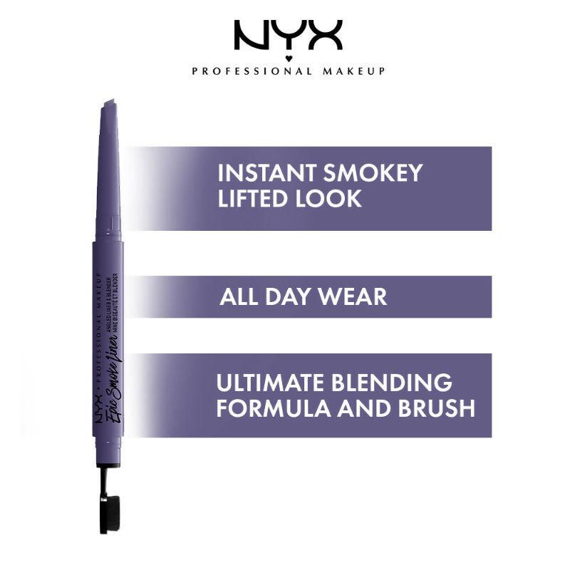 NYX Professional Makeup Epic Smoke Angled Liner & Blender - Violet Flash