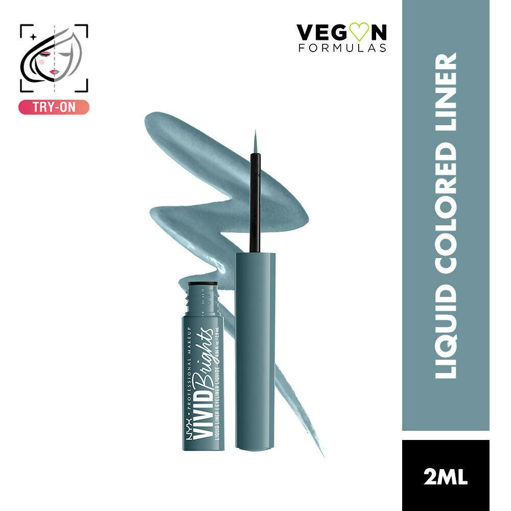 NYX Professional Makeup Vivid Bright Liquid Eyeliner - Cyan Simp