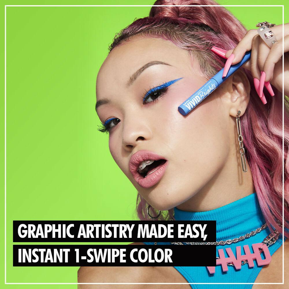 NYX Professional Makeup Vivid Bright Liquid Eyeliner - Cyan Simp