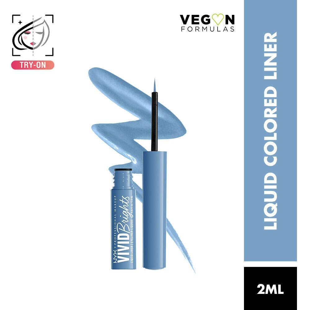 NYX Professional Makeup Vivid Bright Liquid Eyeliner - Cobalt Crush