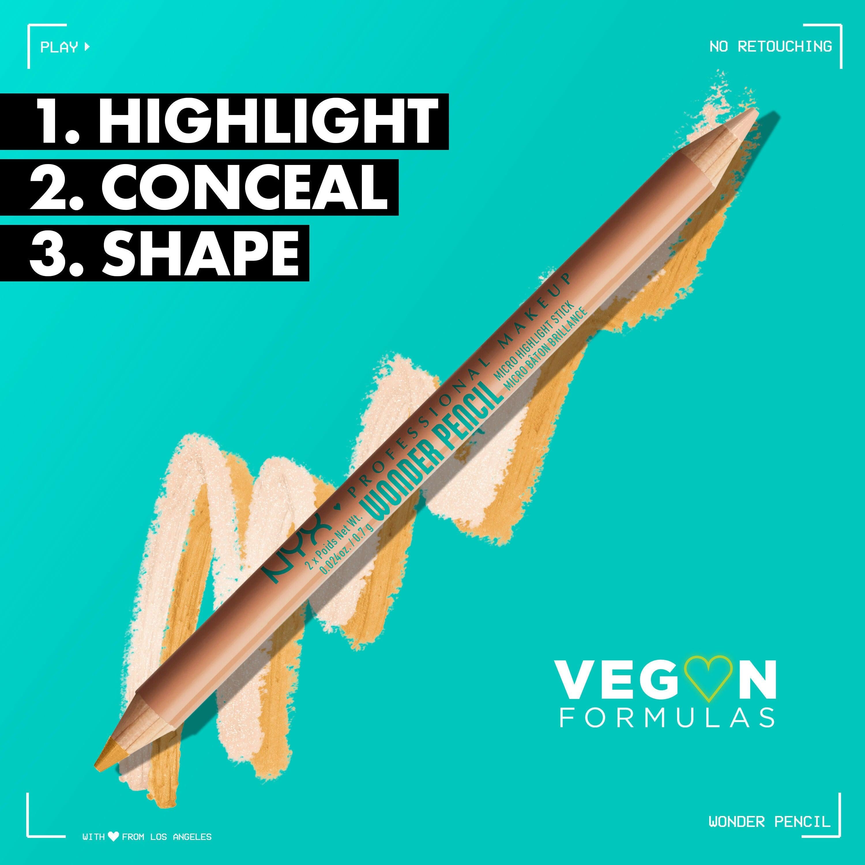 NYX Professional Makeup Wonder Micro Highlighter Duo Pencil - Light