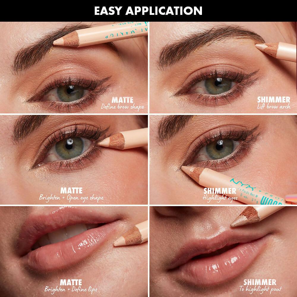 NYX Professional Makeup Wonder Micro Highlighter Duo Pencil - Light