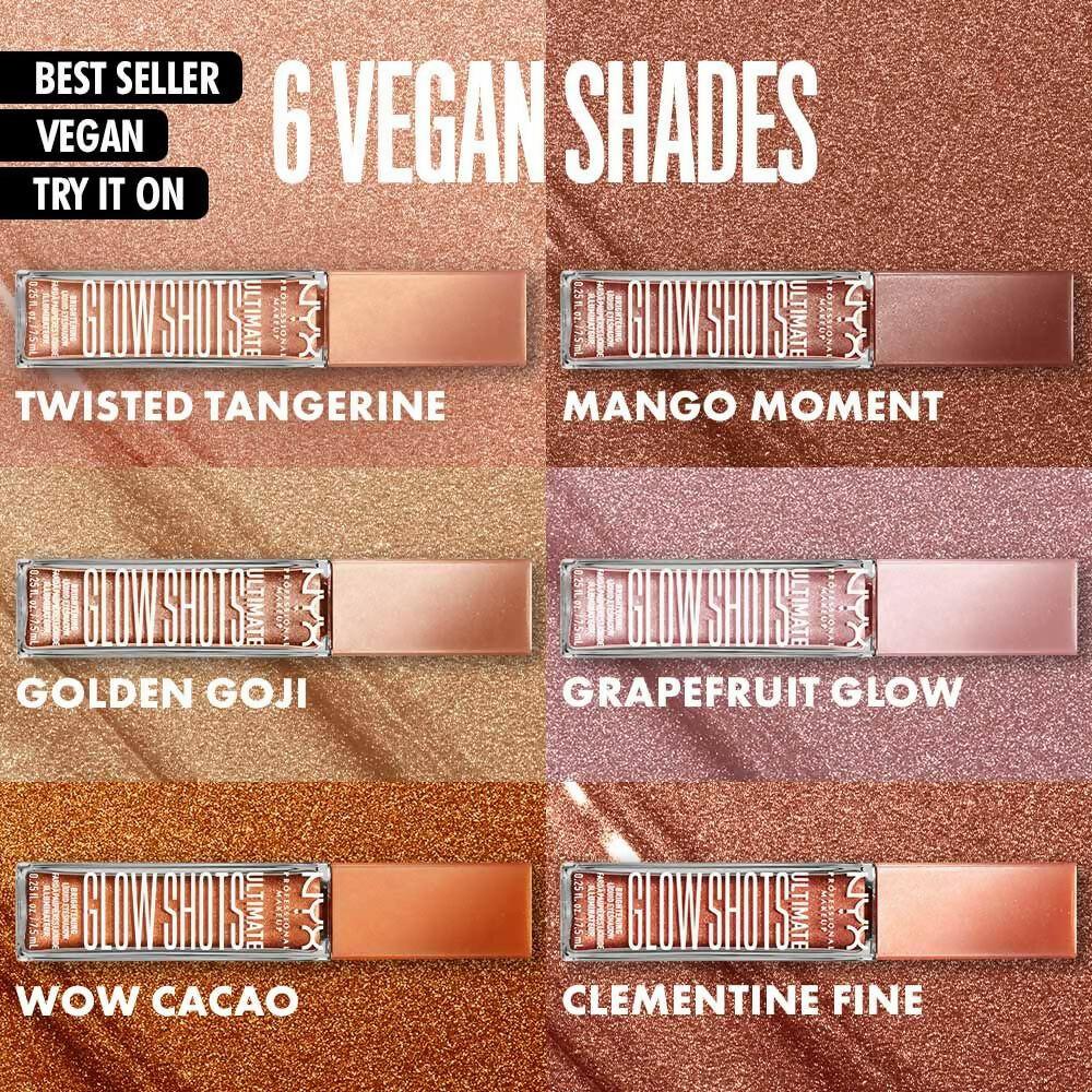 NYX Professional Makeup Ultimate Glow Shots Liquid Eyeshadow - Clementine Fine