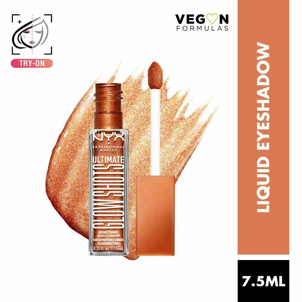 NYX Professional Makeup Ultimate Glow Shots Liquid Eyeshadow - Wow Cacao