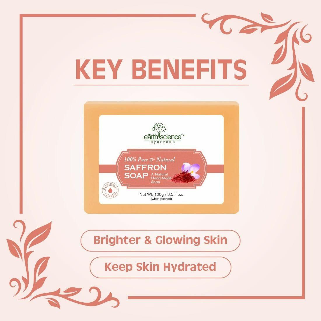 Earth Science Ayurveda Saffron Bath Soap
