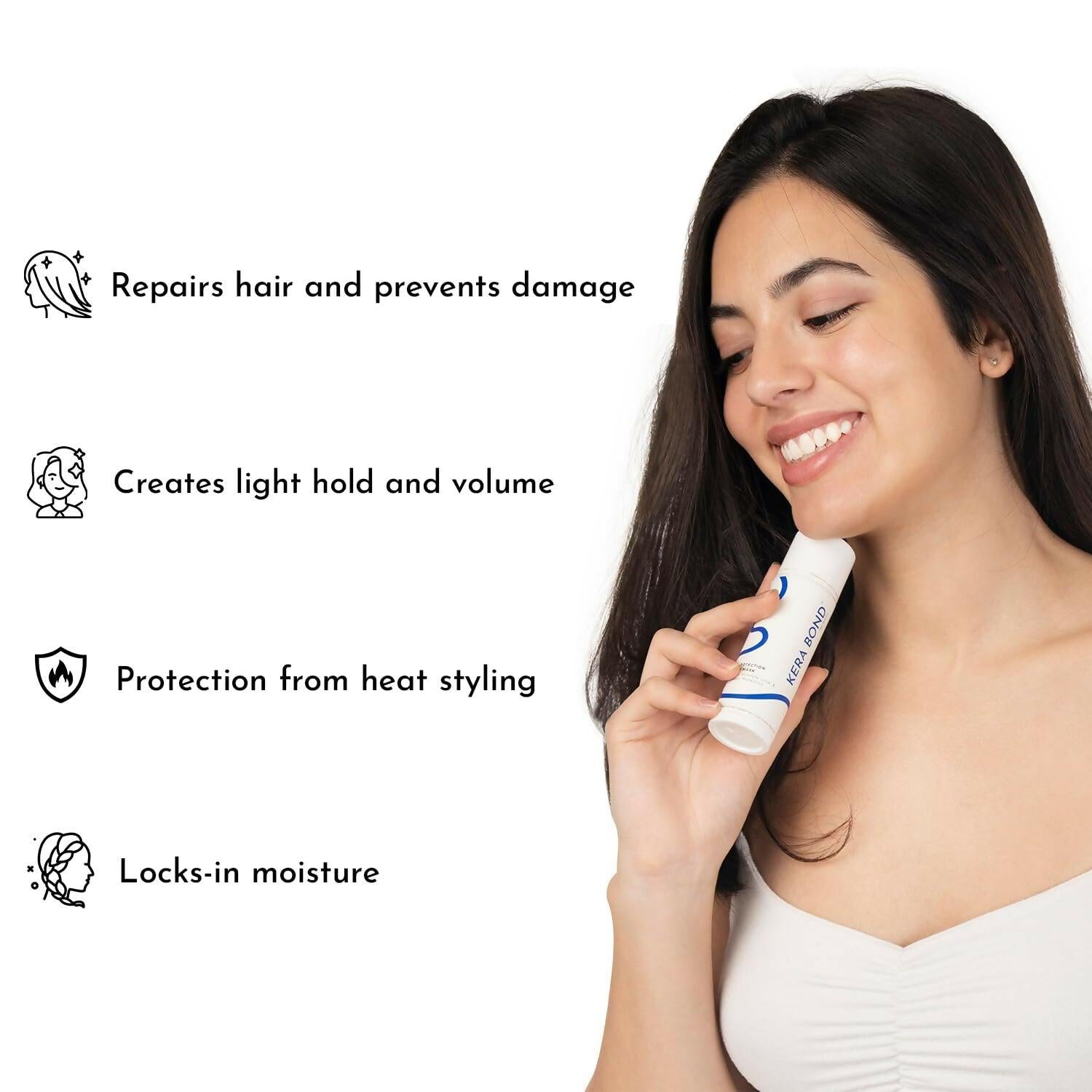 KERA BOND Hair Science Hair Protection Leave-In Mask - Repairs Hair & Prevent Damage, Sulphate, Alcohol & Paraben Free