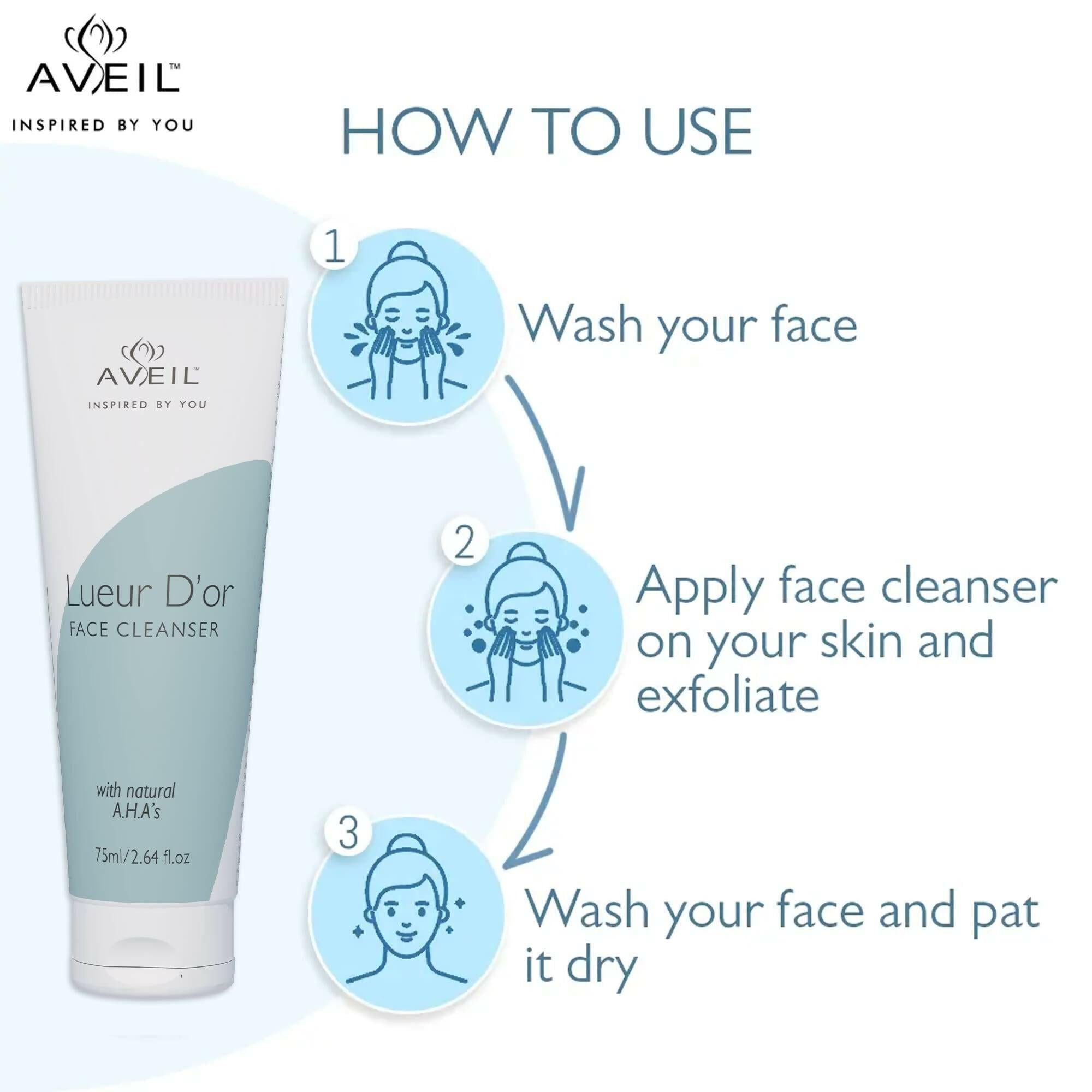 Aveil Lueur D'or Face Cleanser For Youthful & Smooth Skin