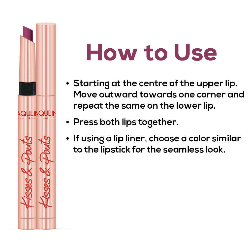 Jaquline USA Kisses & Pouts Transfer Proof Matte Lipstick - Butterfly Kiss 02