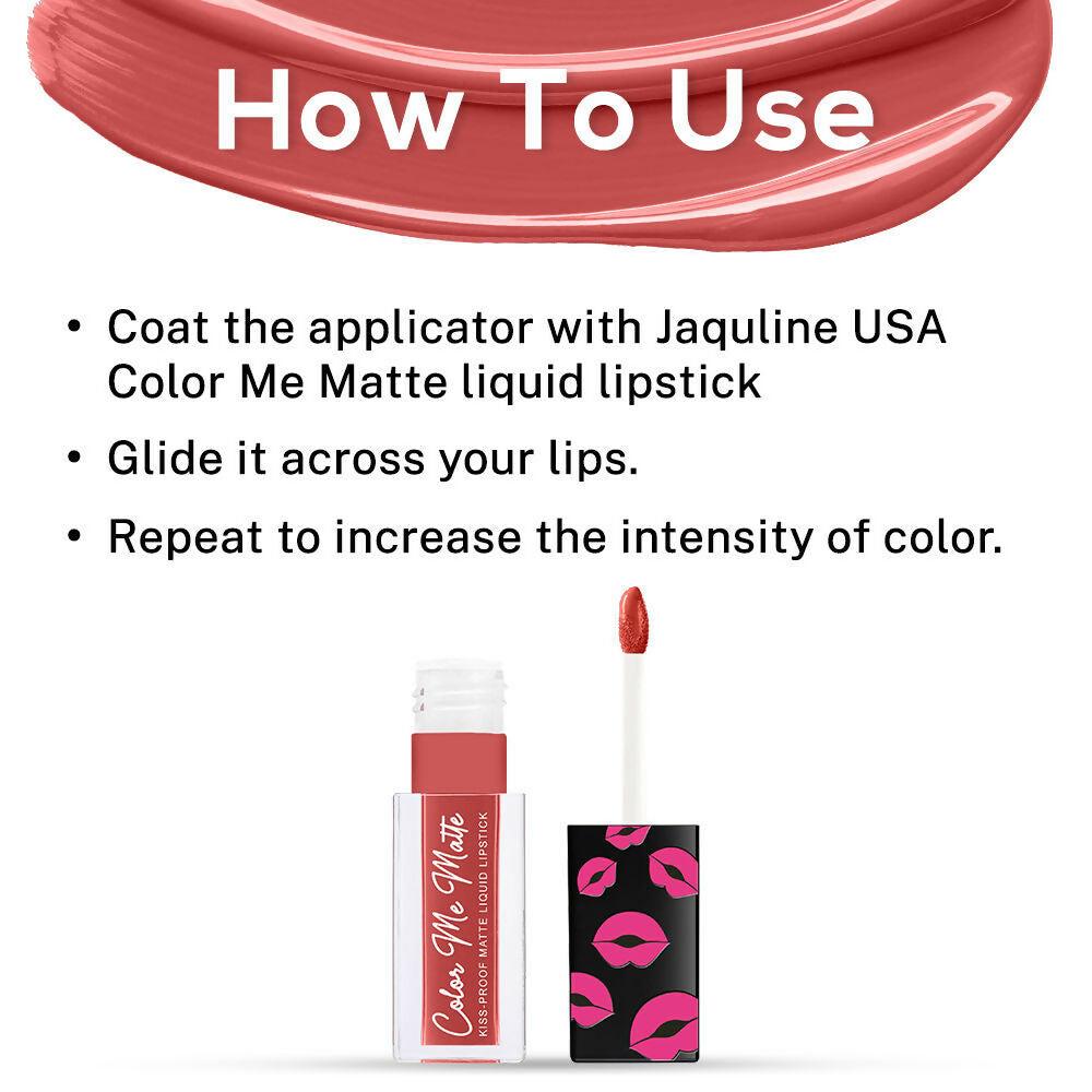 Jaquline USA Color Me Matte Liquid Lipstick - Plum
