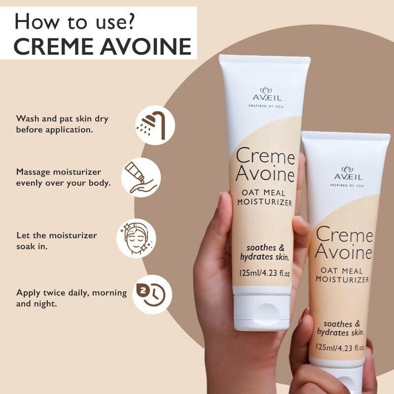 Aveil Creme Avoine Oat Meal Body Moisturizer