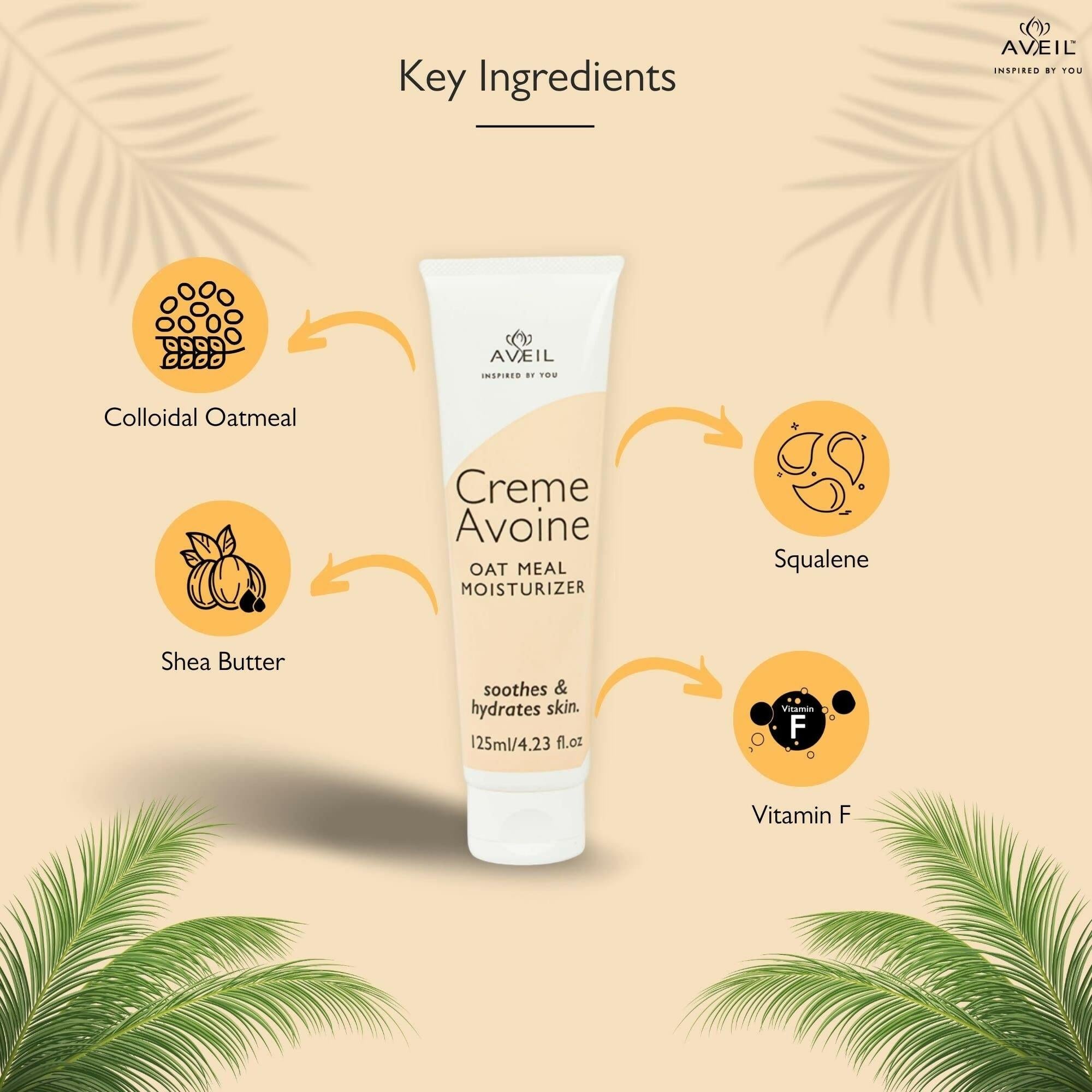 Aveil Creme Avoine Oat Meal Body Moisturizer