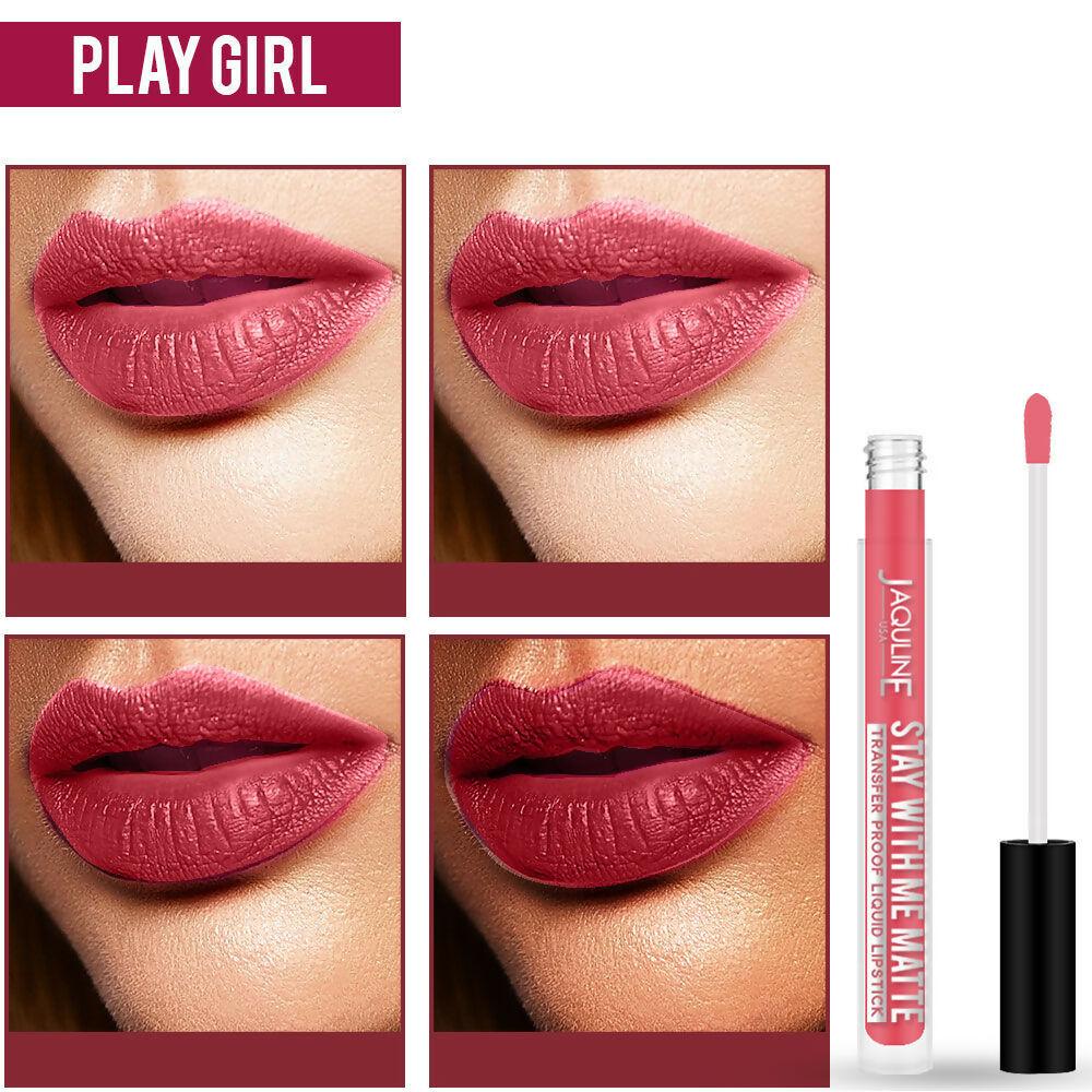Jaquline USA Stay With Me Matte Liquid Lipstick - Play Girl