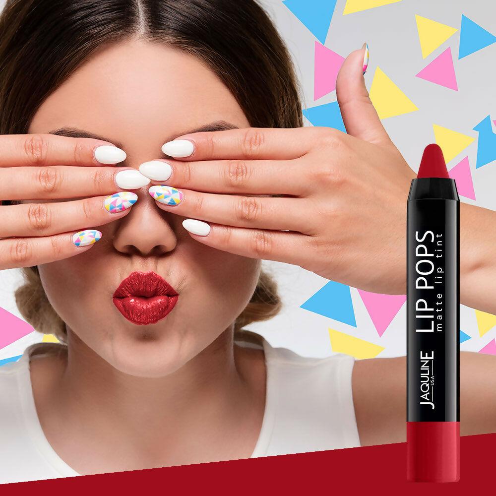 Jaquline USA Lip Pops Matte Lip Tint - Cherry Pop 04