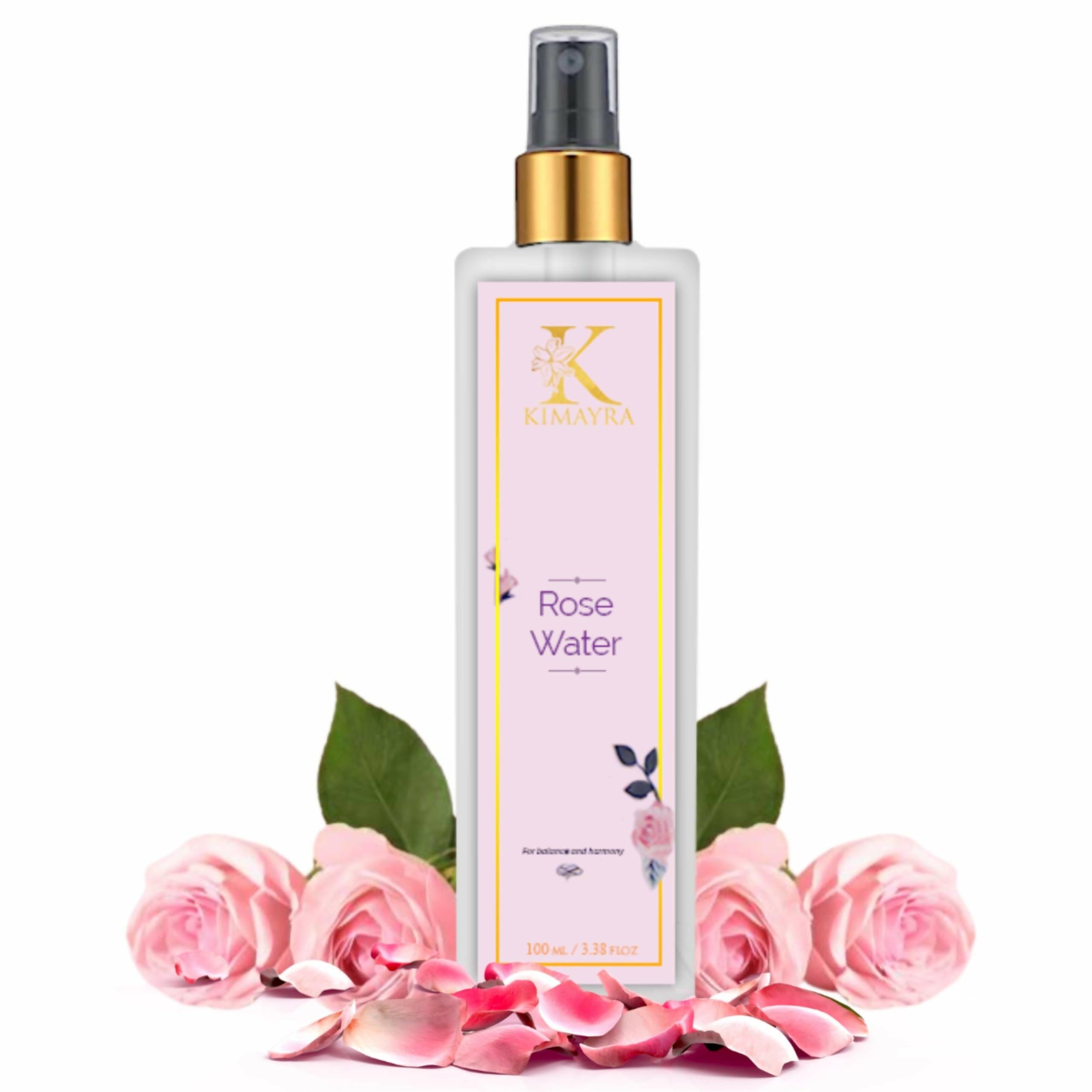 Kimayra Premium Rose Water Spray For Face - Skin Toner/Makeup Remover