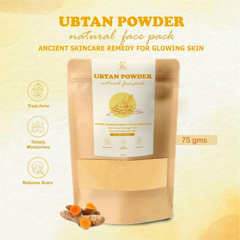 Kimayra Natural Ubtan Powder Face Pack For Glowing Skin Care - Spotless Skin, Treat Acne & Reduces Scars