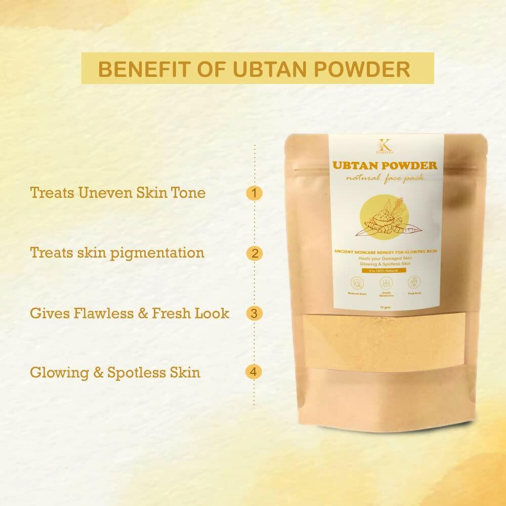 Kimayra Natural Ubtan Powder Face Pack For Glowing Skin Care - Spotless Skin, Treat Acne & Reduces Scars