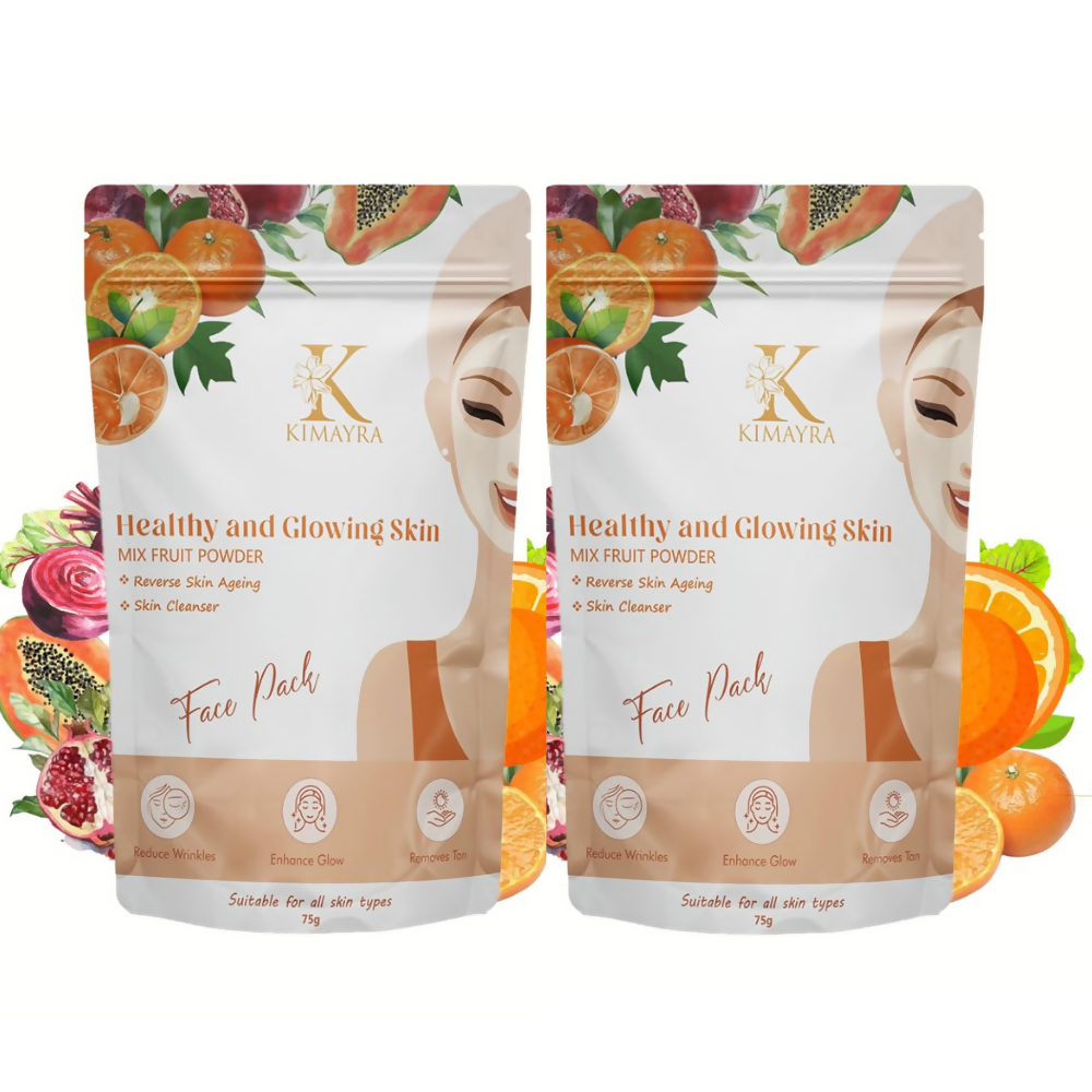Kimayra Mixed Fruit Face Pack Powder For Natural Glow Skin Helps In Cleanse Oil & Dirt From Skin
