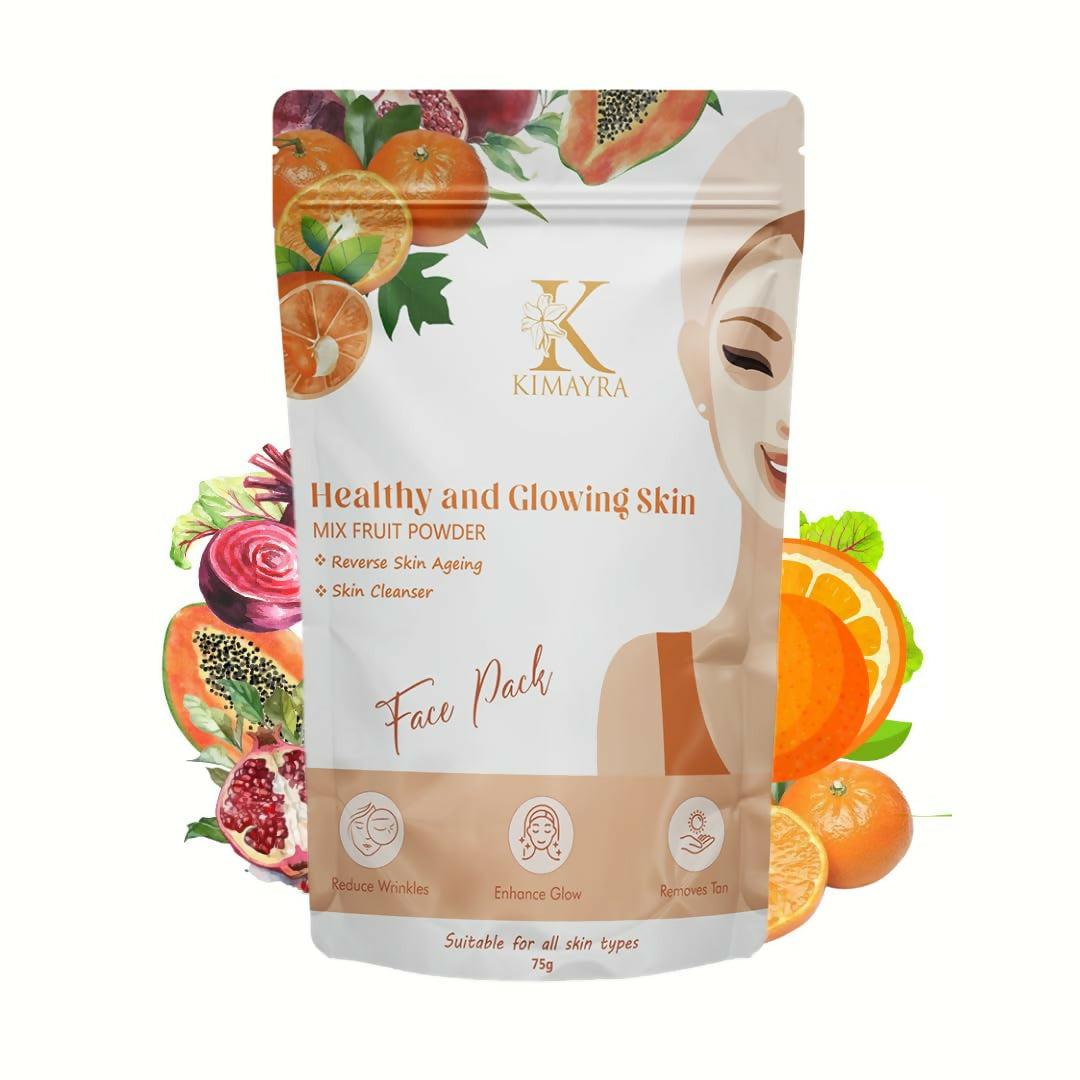 Kimayra Mixed Fruit Face Pack Powder For Natural Glow Skin Helps In Cleanse Oil & Dirt From Skin