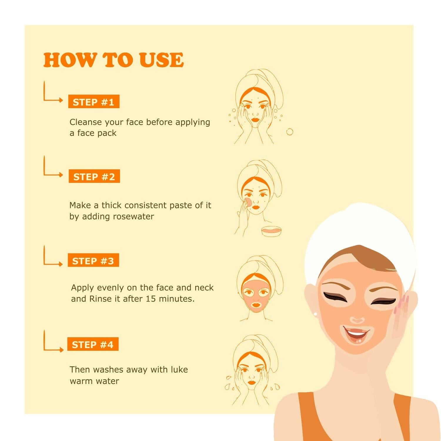 Kimayra Mixed Fruit Face Pack Powder For Natural Glow Skin Helps In Cleanse Oil & Dirt From Skin