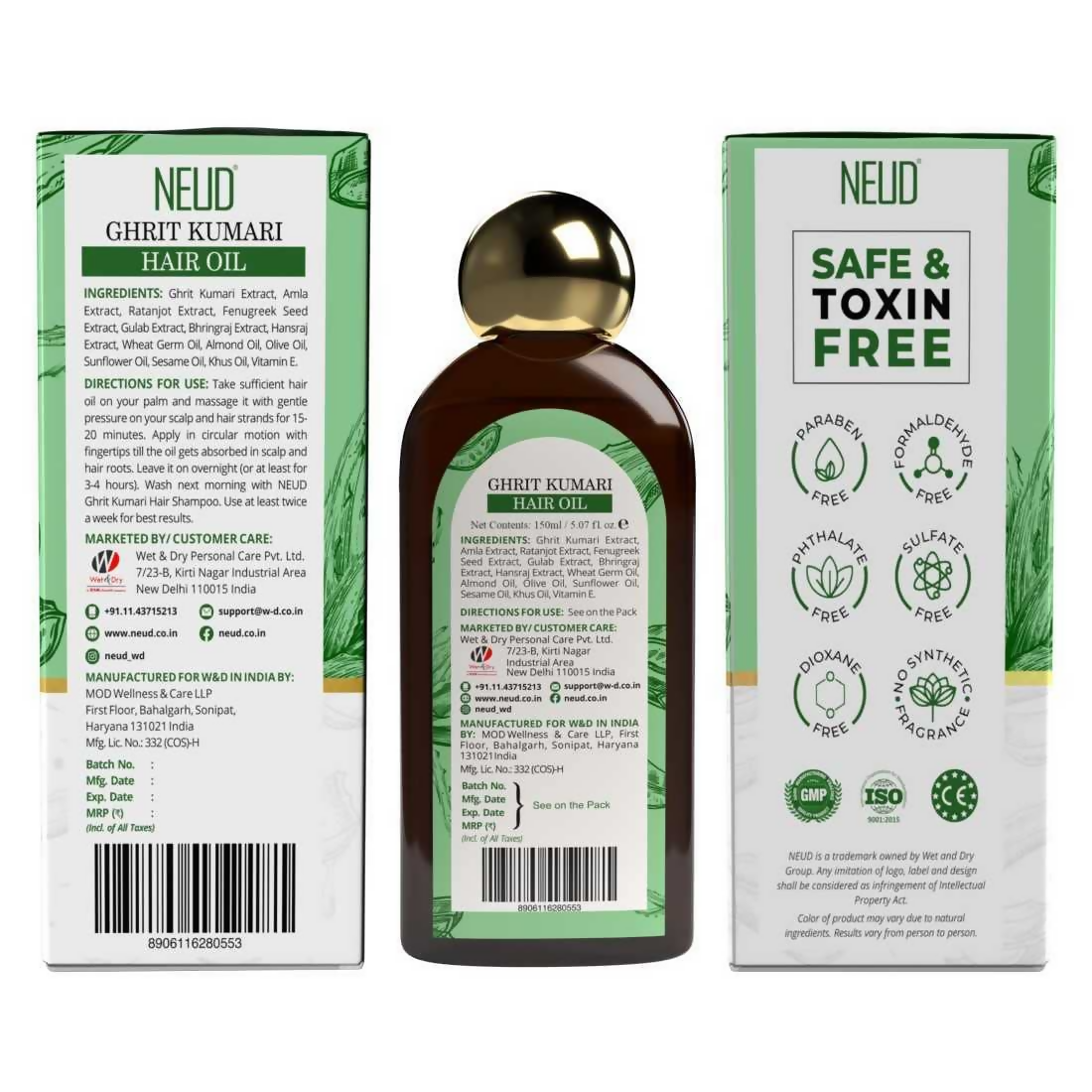 Neud Xpose Yourself Premium Ghrit Kumari Hair Oil