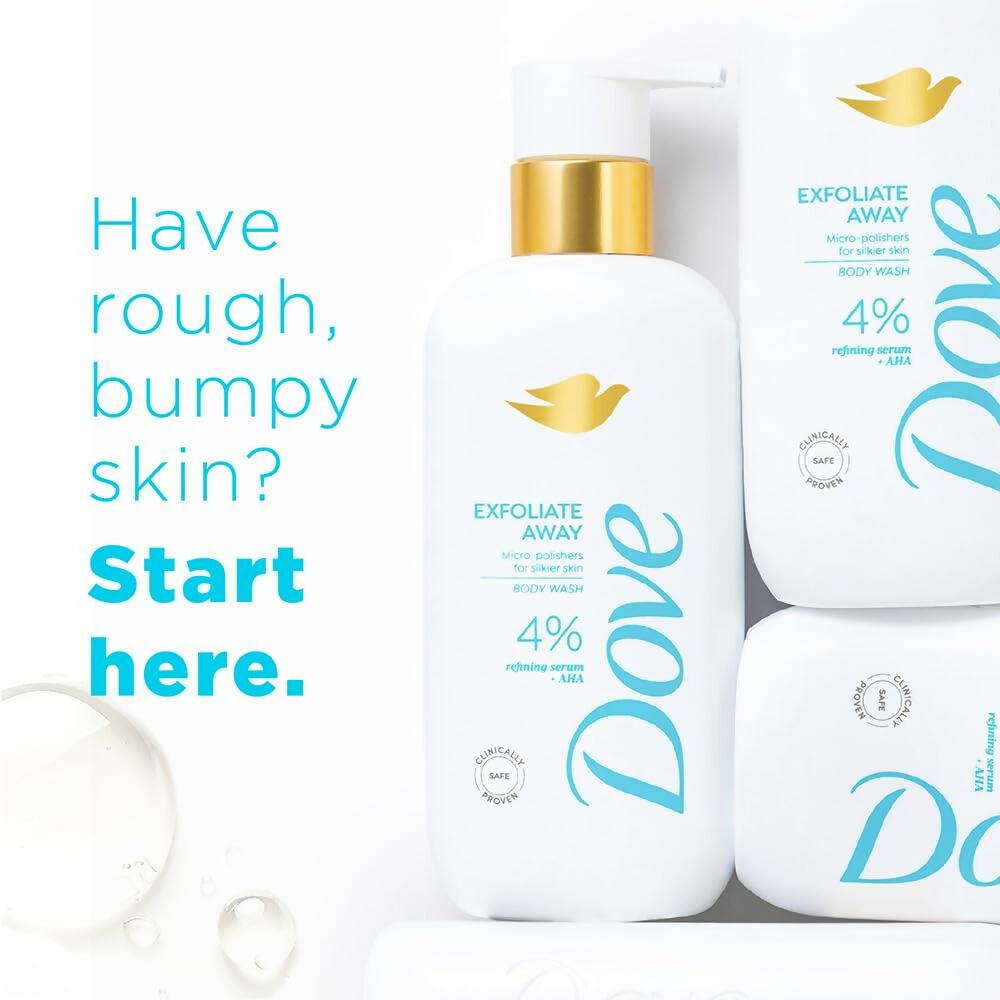 Dove Exfoliate Away Serum Body Wash with 4% Refining Serum + AHA