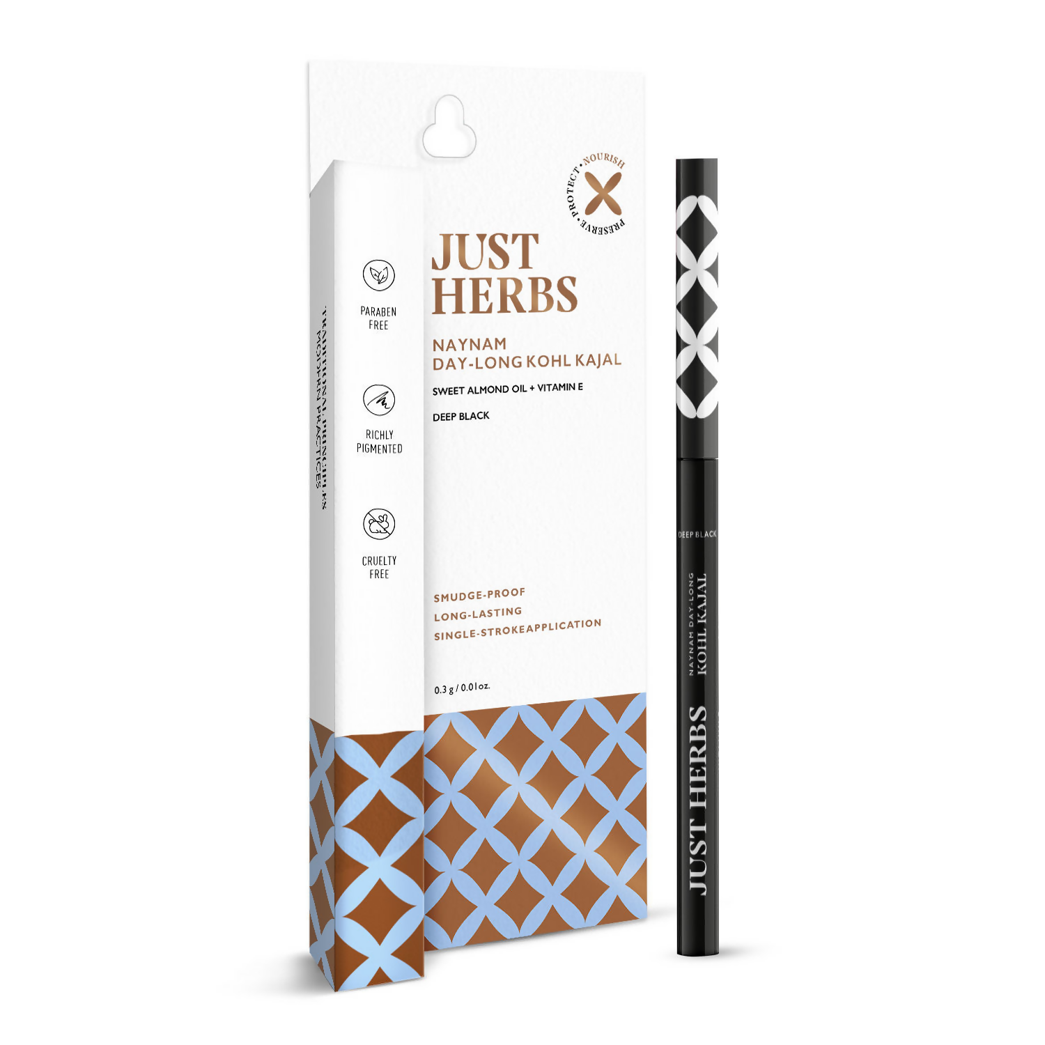 Just Herbs Naynam Day - Long Kohl Kajal