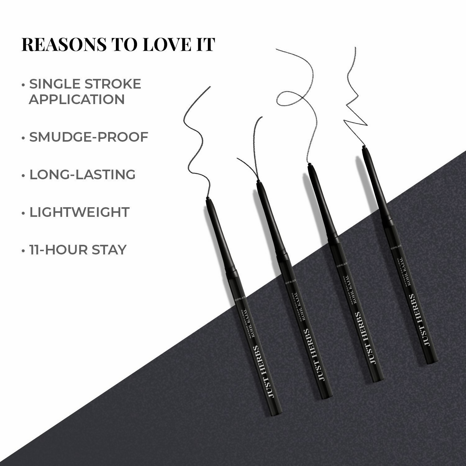 Just Herbs Naynam Day - Long Kohl Kajal