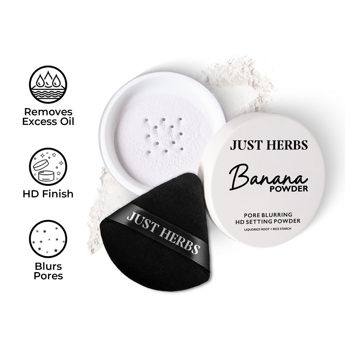 Just Herbs HD Setting Loose Powder - Translucent