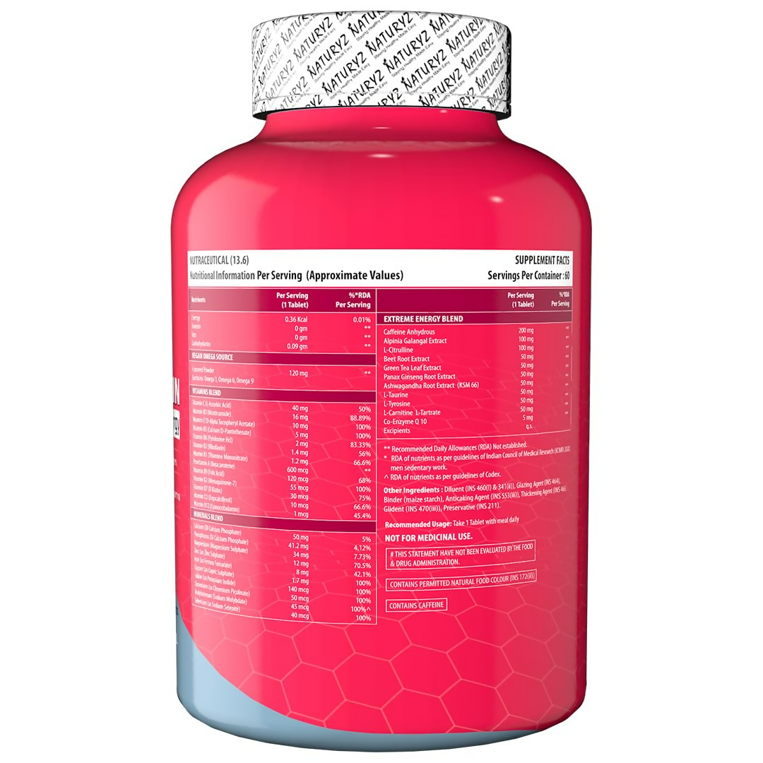 Naturyz Daily Multivitamin Extreme Energy Tablets