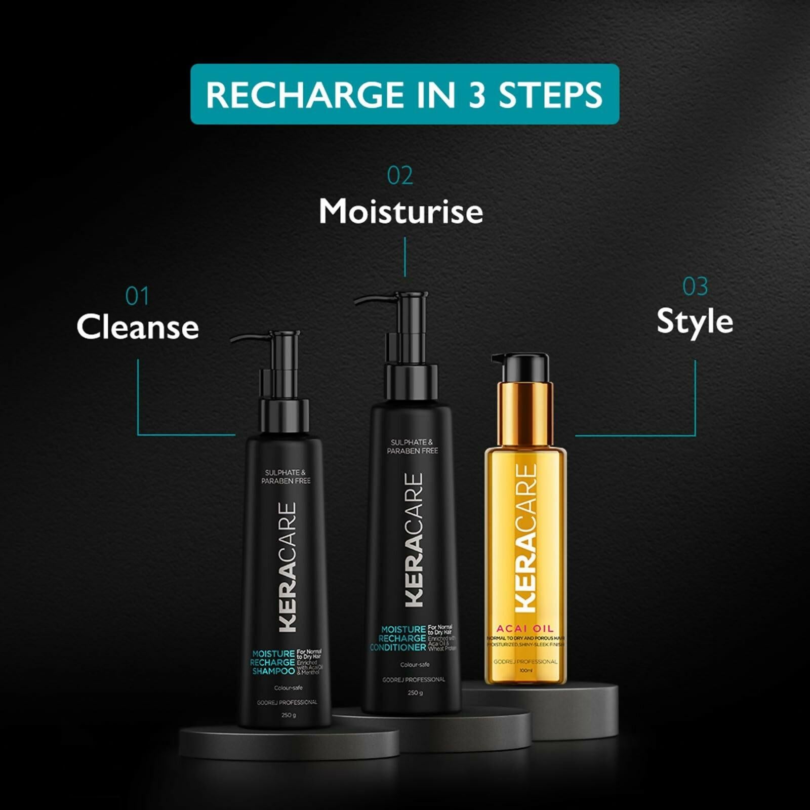 Godrej Professional Keracare Moisture Recharge Unscented Conditioner