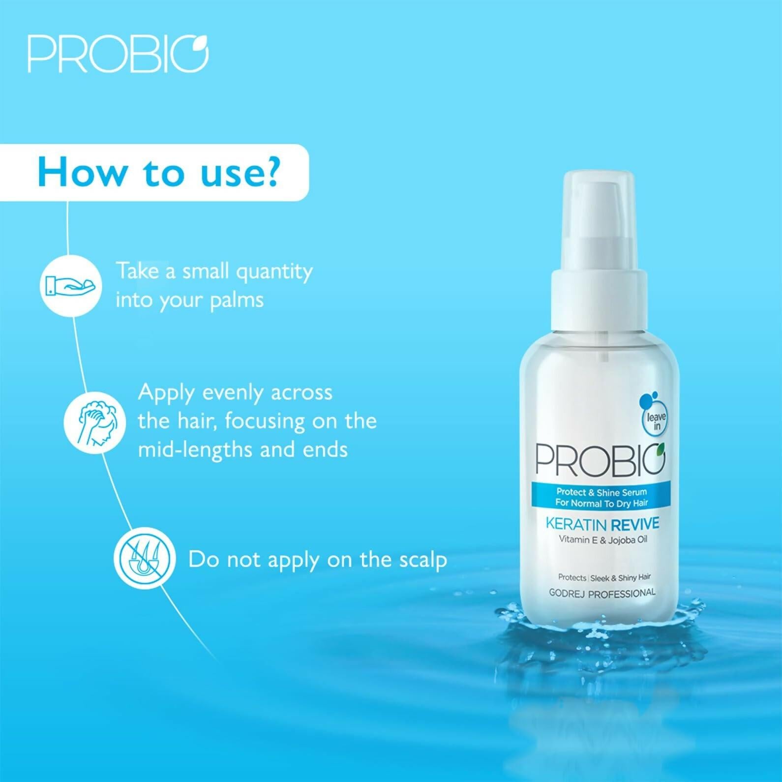 Godrej Professional Probio Keratin Revive Shine Serum