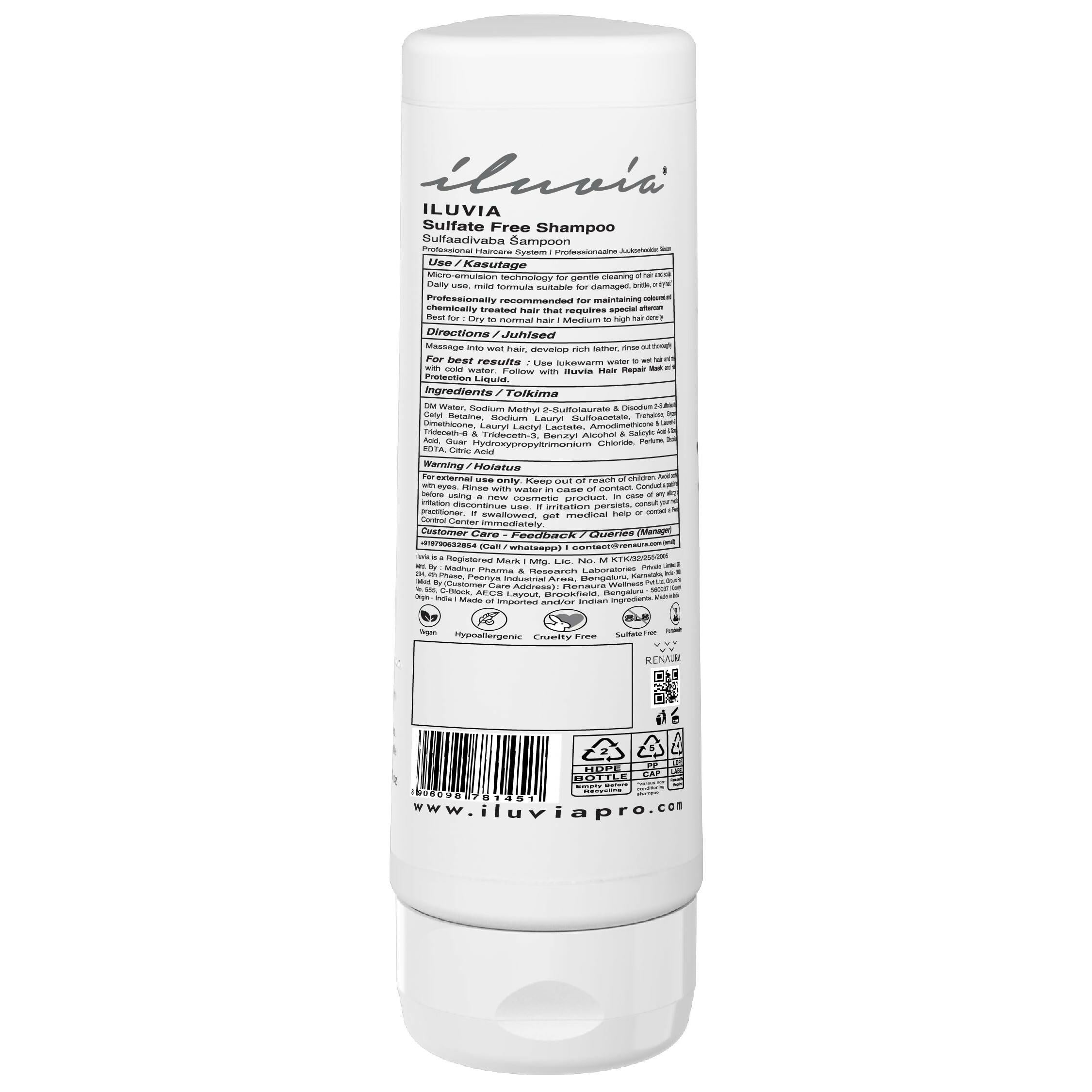 iluvia Professional Sulphate Free Shampoo