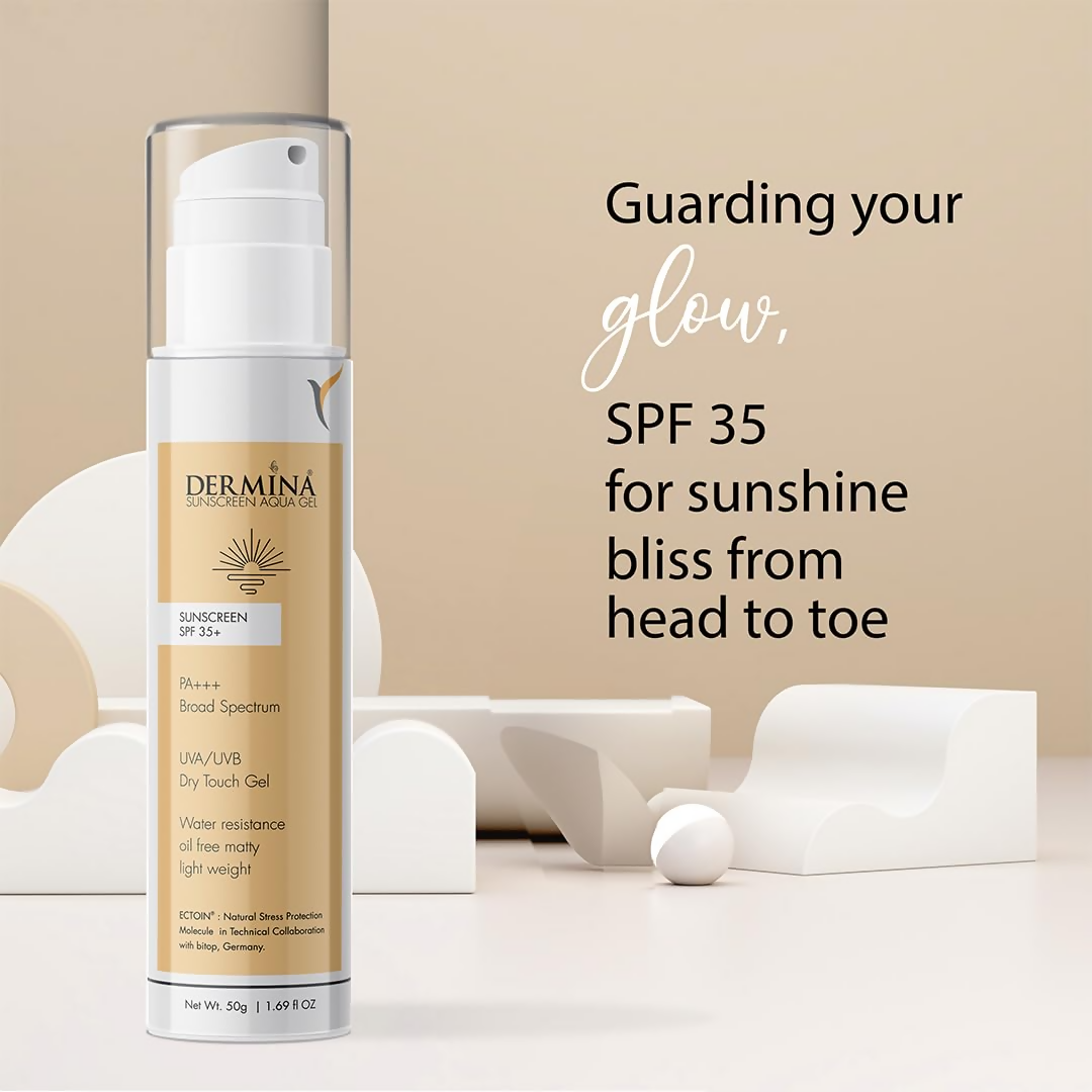 DERMINA Sunscreen Aqua Gel SPF 35+ PA+++ Broad Spectrum