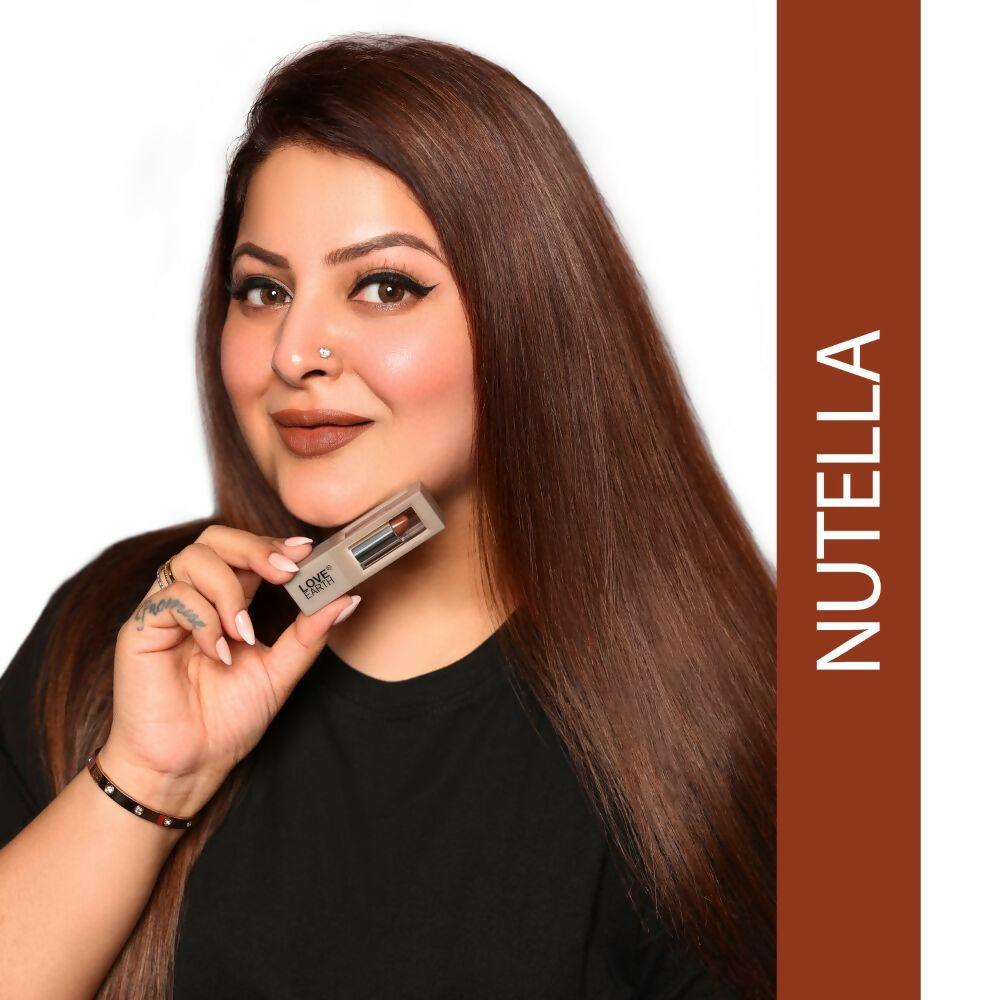 Love Earth Satin Matte Lipstick - Nutella