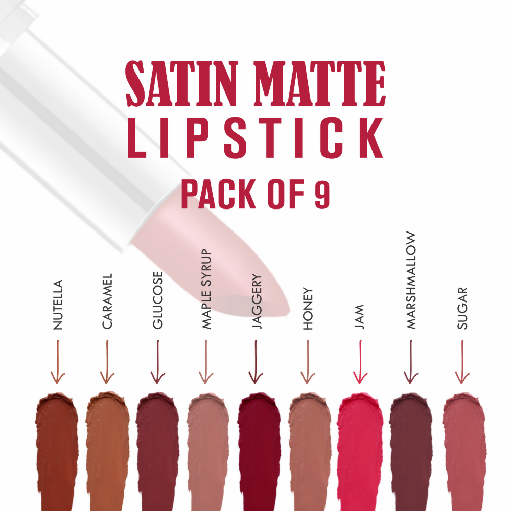 Love Earth Satin Matte Finish Lipstick Combo Kit