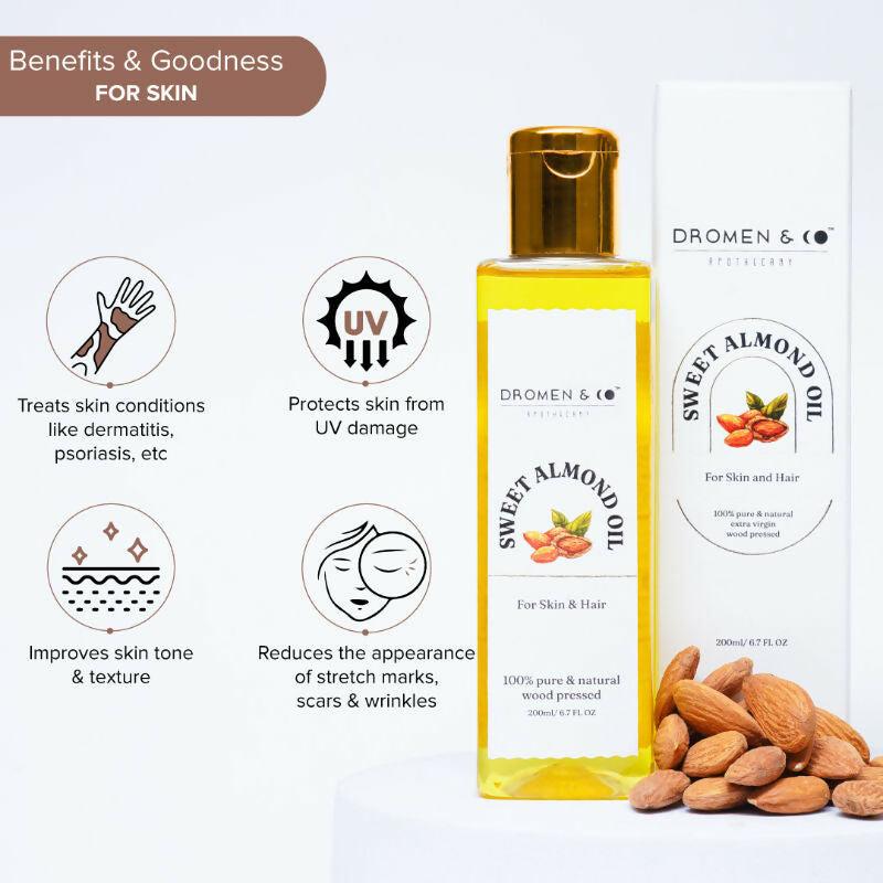 Dromen & Co Sweet Almond Oil For Skin & Hair