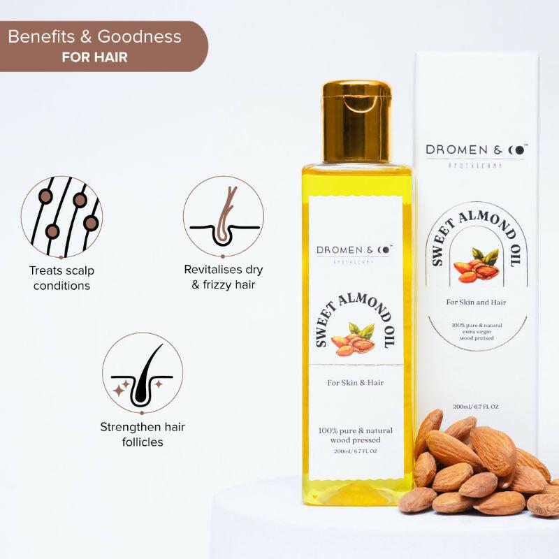 Dromen & Co Sweet Almond Oil For Skin & Hair