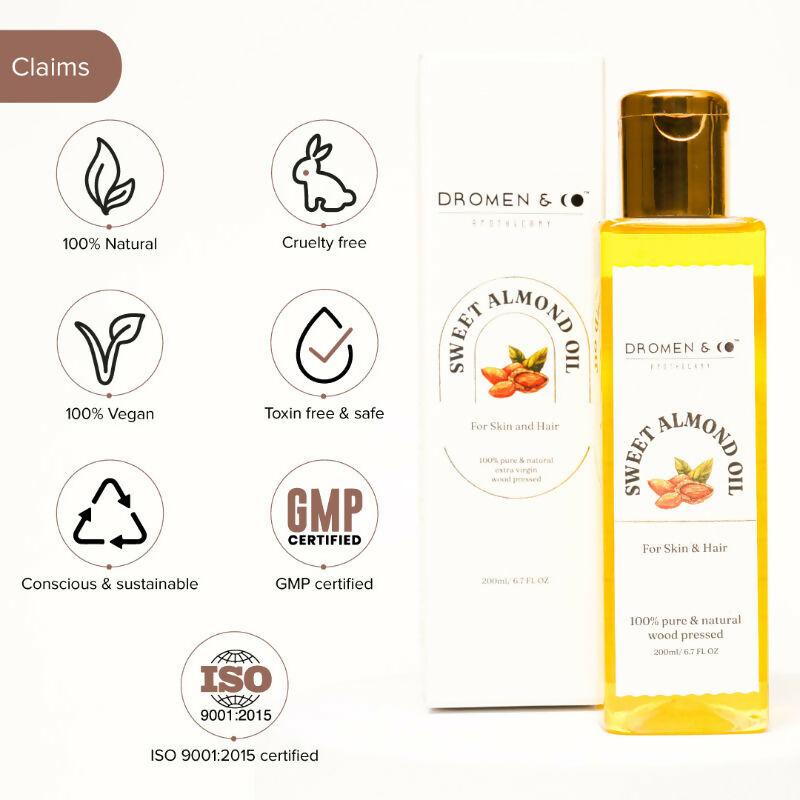 Dromen & Co Sweet Almond Oil For Skin & Hair
