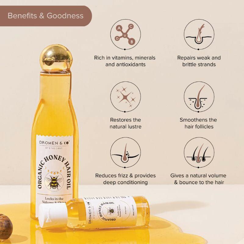Dromen & Co Organic Honey Hair Oil For Volume & Shine