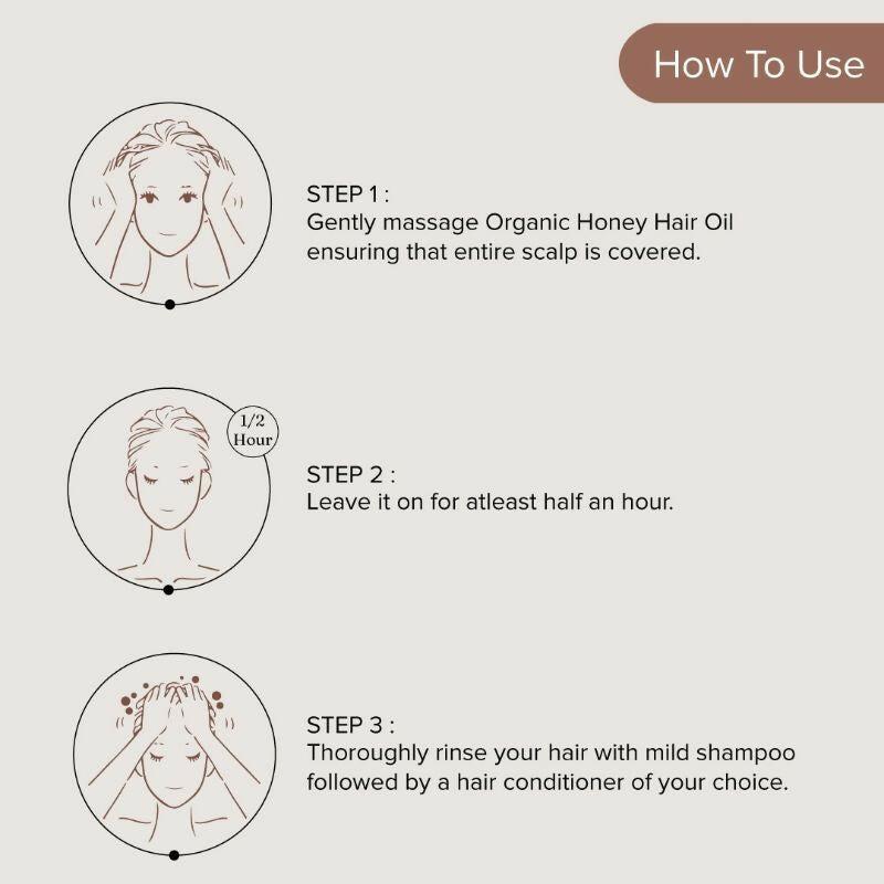 Dromen & Co Organic Honey Hair Oil For Volume & Shine