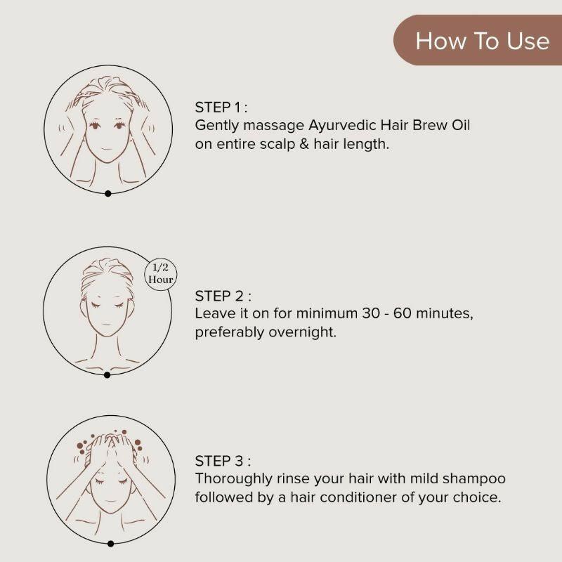 Dromen & Co Ayurvedic Hair Brew Oil With Fusion Of 15 Herbs