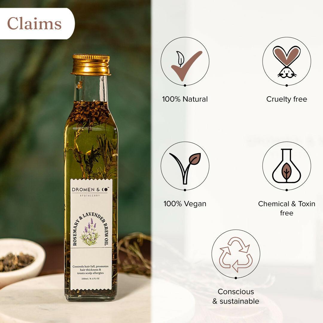 Dromen & Co Rosemary & Lavender Brew Hair Oil