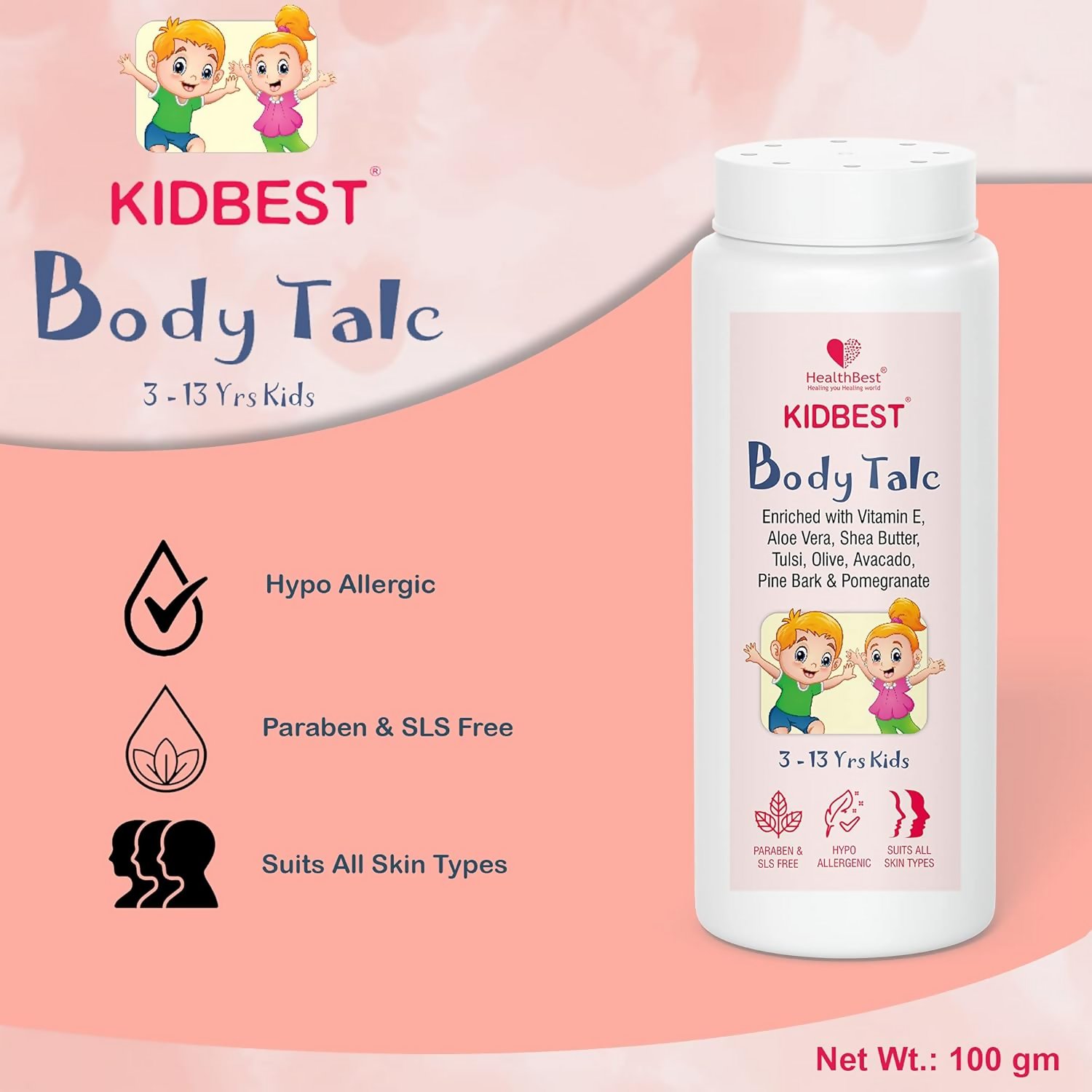 HealthBest Kids Best Body Powder
