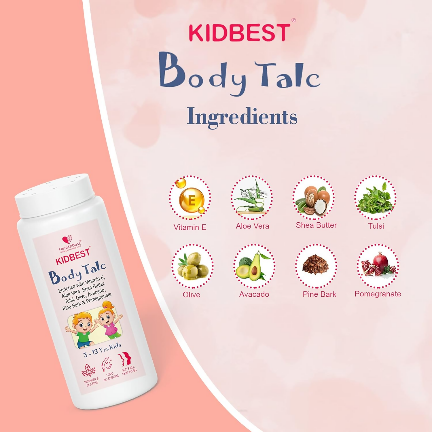 HealthBest Kids Best Body Powder
