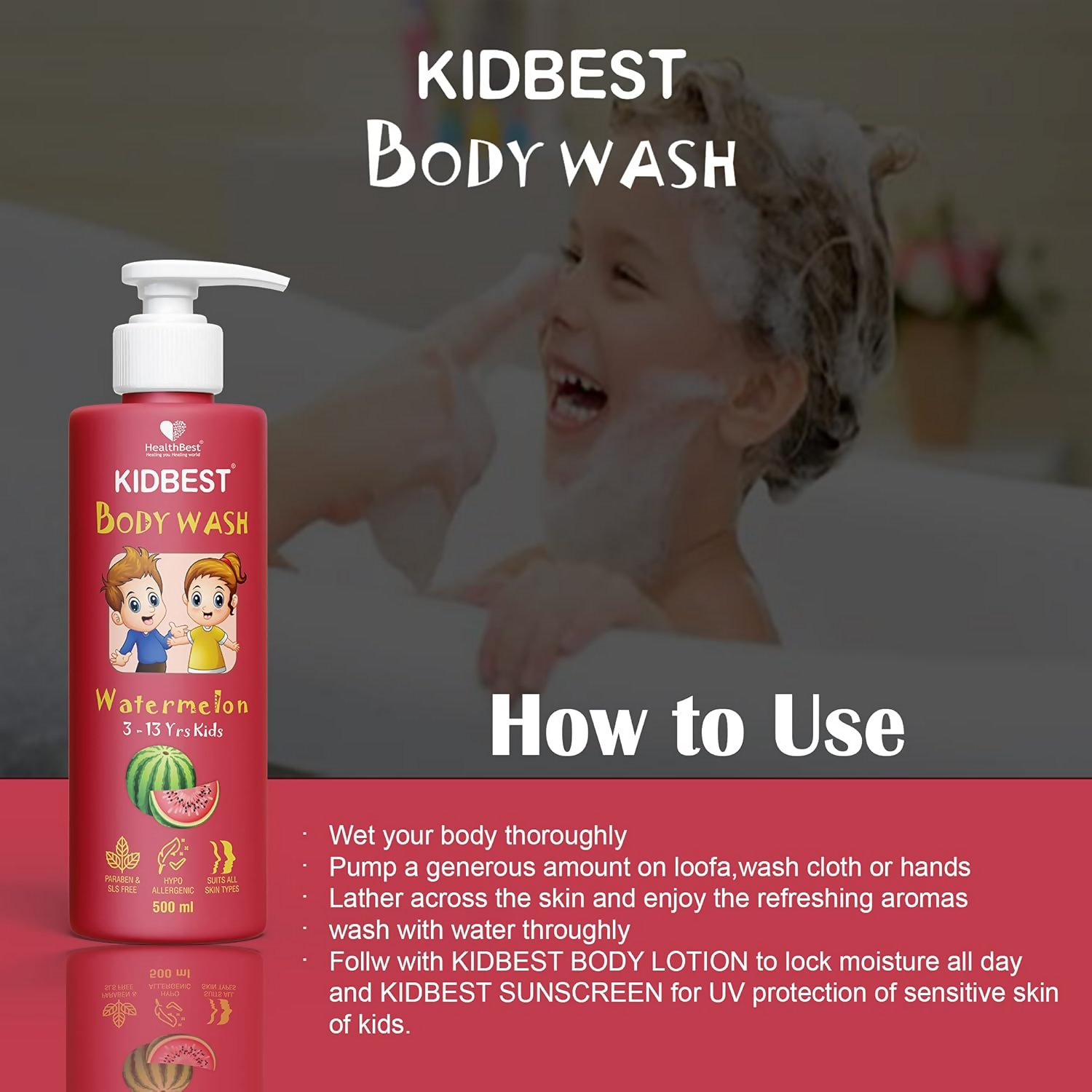 HealthBest Kid's Top to Toe Body Wash