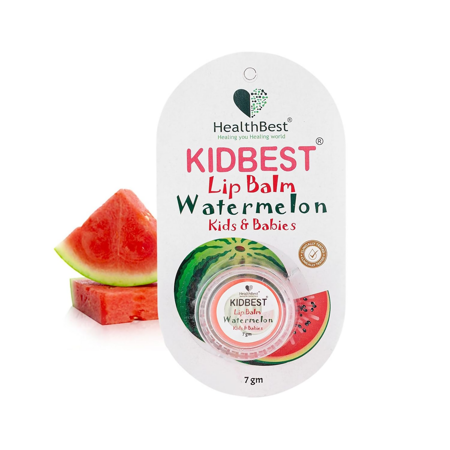 HealthBest Kidbest Lip Balm For Kids & Baby - Pink