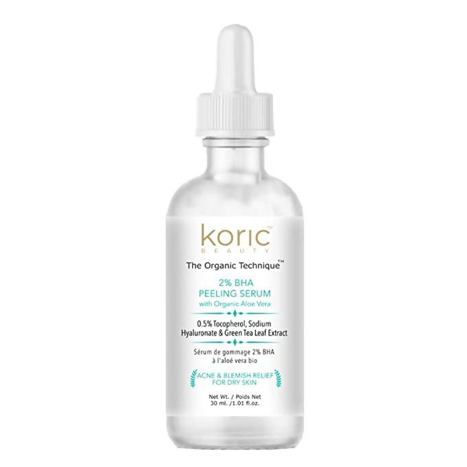 Koric Beauty 2% BHA Peeling Serum with Organic Aloevera